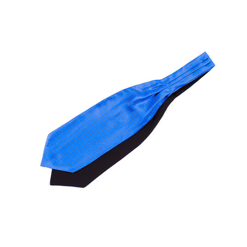 Ascot Cravat Blue Polka Dot Silk Tie