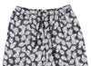 Men's Pants Joggers Gray White Floral Beach Drawstring Trousers Large