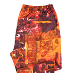 Men's Pants Joggers Orange Abstract Casual Drawstring Trousers Large