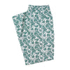 Men's Pants Joggers Green White Floral Casual Drawstring Trousers Medium