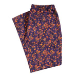 Men's Pants Joggers Purple Orange Floral Beach Drawstring Trousers Medium