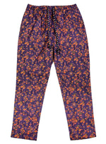 Men's Pants Joggers Purple Orange Floral Beach Drawstring Trousers Medium