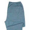 Men's Pants Joggers Green Blue Check Plaid Drawstring Trousers Medium