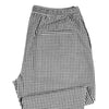 Men's Pants Joggers Black White Check Plaid Drawstring Trousers Medium