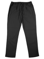 Men's Pants Joggers Black Gray Striped Drawstring Trousers Medium