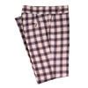 Men's Gurkha Pants Beige Brown Plaid Check Wool Slim High Waist Dress Trousers 36
