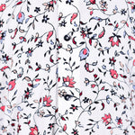Men's Shirt Button Up Long Sleeve White Floral Chiffon Hawaiian Beach XL