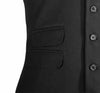 Men's Vest Black Beige Floral Cotton Dress Formal Wedding Suit Waistcoat Medium