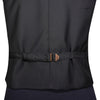 Men's Vest Black White Elephant Print Cotton Dress Formal Wedding Waistcoat