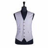 Men's Vest Gray Blue Glen Plaid Wool Dress Formal Wedding Suit Waistcoat Large