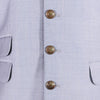 Men's Vest Gray Blue Glen Plaid Wool Dress Formal Wedding Suit Waistcoat Large